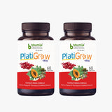 Bhumija Lifesciences PlatiGrow (Papaya & Giloy Extract) 60 Capsules - For Platelets Count