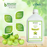 Bhumija Lifesciences Amla Juice With No added Sugar 1 Ltr - (Indian Gooseberry juice)