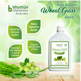 Bhumija Lifesciences Wheatgrass With Aloevera & Amla Juice 1000 Ml