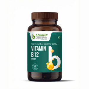 Bhumija Lifesciences Vitamin B12 with Folic Acid and Cyanocobalamin Supplements 60 Chewable Tablet