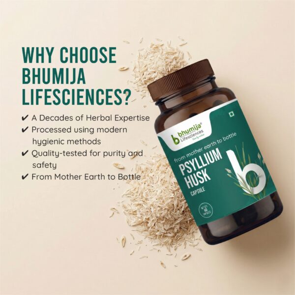Why Choose Bhumija Lifesciences Psyllium Husk Capsules for Daily Digestive Wellness and Fiber Support