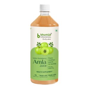 Bhumija Lifesciences Amla Juice With No added Sugar 1 Ltr - (Indian Gooseberry juice)