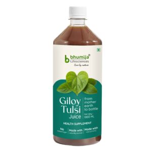 Bhumija Lifesciences Giloy Tulsi Juice Immunity Booster Natural Juice (No added Sugar) 1 Ltr