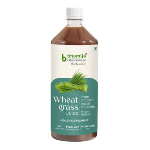 Bhumija Lifesciences Wheatgrass Juice With No added Sugar 1 Ltr