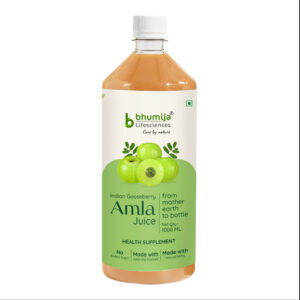 Bhumija Lifesciences Amla Juice With No added Sugar 1 Ltr - (Indian Gooseberry juice)