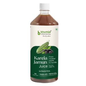 Bhumija Lifesciences Karela Jamun Juice Natural Juice No added Sugar 1 Ltr
