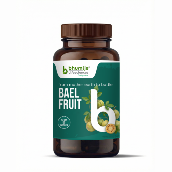Bael Fruit Capsules Ayurvedic Digestive Supplement Aegle Marmelos Bilva Extract for Gut Health