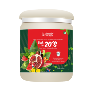 Plant Based Collagen Powder With Evening Primrose, Seabuckthorn, Pomegranate, Guava 200 gm