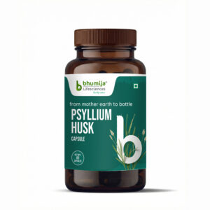 Bhumija Lifesciences Psyllium Husk Capsules – Natural Isabgol Fiber Supplement for Digestive Wellness