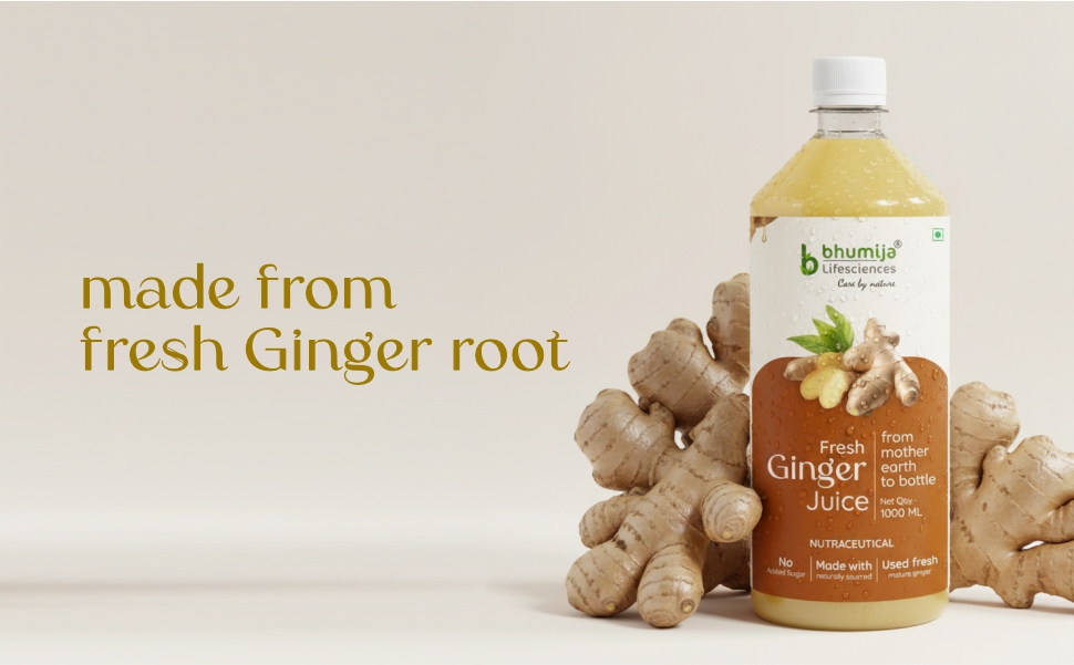 Fresh ginger roots used to make natural ginger juice