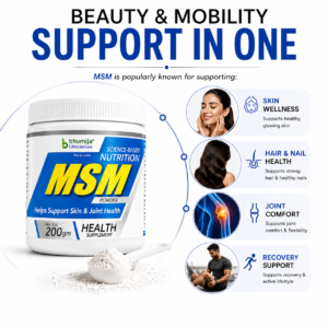 MSM Powder Supplement for Beauty, Skin Health, Joint Support and Mobility | Bhumija Lifesciences
