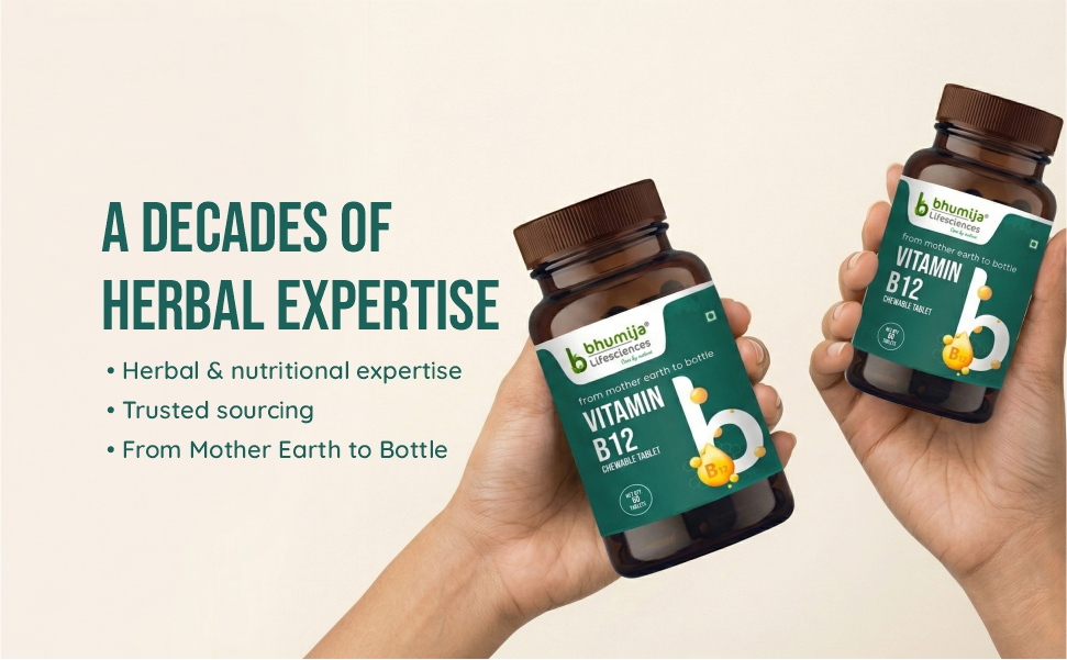 Vitamin B12 chewable tablets for energy and brain health
