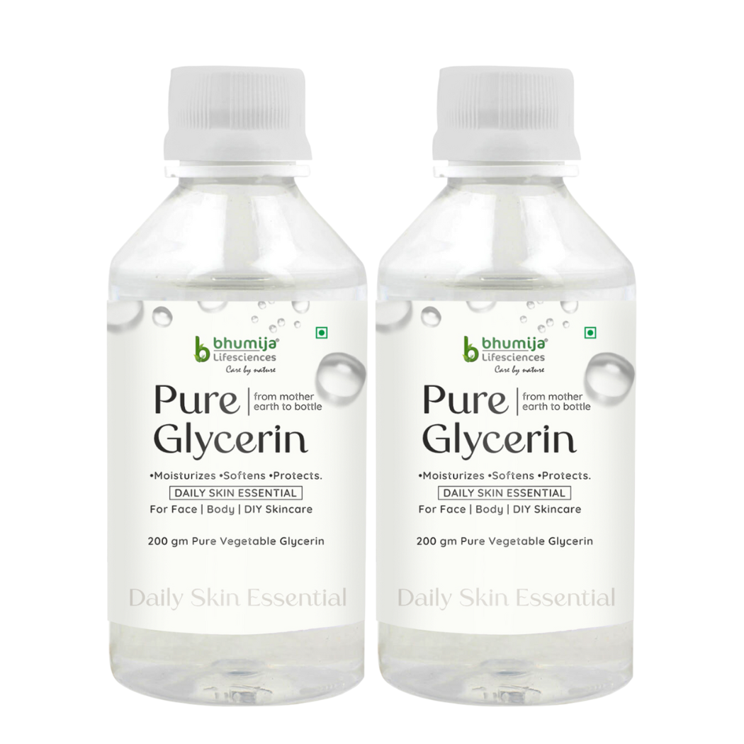 Bhumija Lifesciences Pure Vegetable Glycerin (Food Grade) 200 gram (Pack of 2)